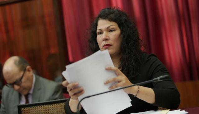 Yesenia Ponce (Fuerza Popular) ha sido sancionada en dos oportunidades. (Foto: El Comercio)