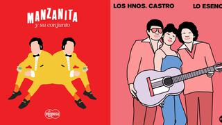 Reeditan música de Manzanita y Su Conjunto y Los Hermanos Castro