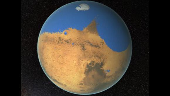 Marte habría tenido un océano que ocupó el 19% del planeta