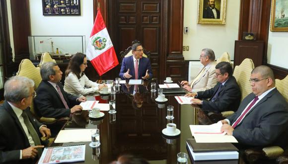El presidente Martín Vizcarra se reunión este viernes con la Comisión de Reforma del Sistema de Justicia. El lunes había hecho lo mismo con la llamada Comisión Tuesta. (Foto: Presidencia de la República)