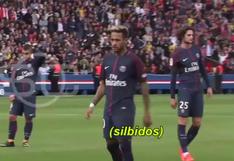 Neymar silbado por hinchas del PSG por cobrar penal en lugar de Cavani