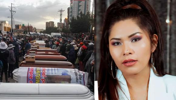 La cantante folclórica ha expresado su indignación por los enfrentamientos que ocurren en Puno y se solidarizó con las familias de los fallecidos.