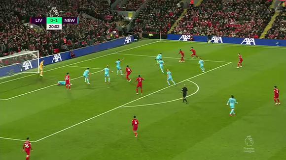 Diogo Jota marcó el 1-1 del Liverpool vs. Newcastle. (Video: ESPN)