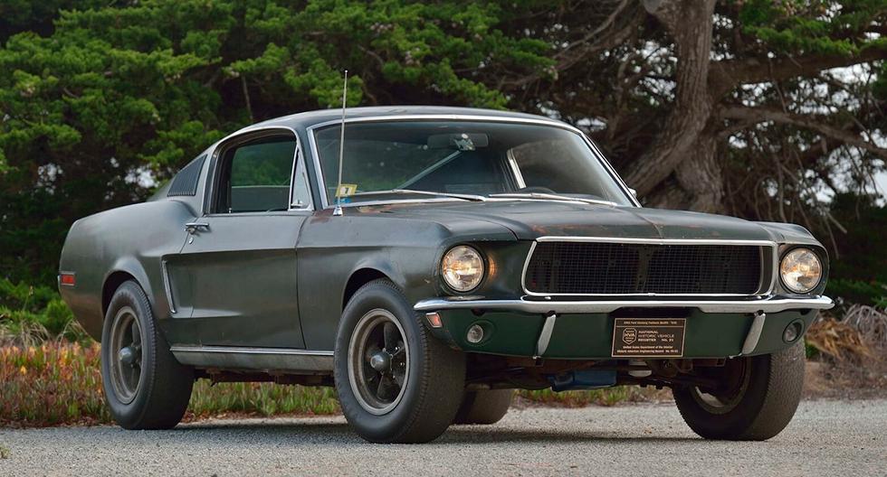 5. Ford Mustang GT 'Bullitt' (1968). Fue conducido por Steve McQueen en la película ‘Bullit’. Este ejemplar de motor V8 de 6.4 litros y 320 hp se vendió por US$ 3 millones 673 mil.