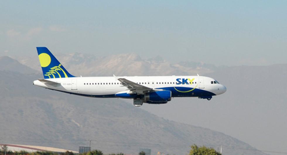 Sky Airline suspendió todos sus vuelos nacionales e internacionales por huelga de sus trabajadores en Chile. (Foto: Emol)