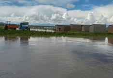 Puno: desborde de río Coata en San Román ha dañado 65 viviendas