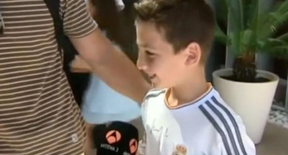 Florentino Pérez tuvo gran gesto con este niño hincha. (Foto: Captura)