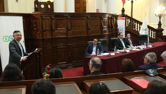 Salazar Nishi participó en la exposición del proyecto legislativo Nueva Ley de Industrias (PL N°5892), presentado por el congresista José Jerí Oré. (Foto: SNI)