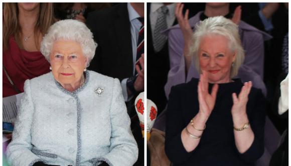 Isabel II del Reino Unido y Angela Kelly. (Foto: AFP)