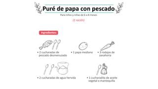 Recetas para alimentar a nuestros niños: Puré de papa con pescado