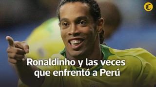 Ronaldinho se retira: las veces que el crack enfrentó a Perú