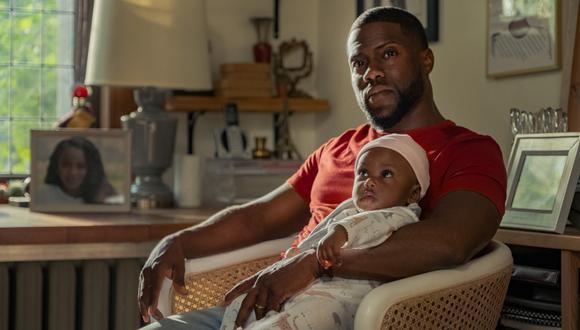 En “Paternidad”, reciente estreno de Netflix, Kevin Hart muestra su vena dramática al encarnar a un viudo que se entrega a la crianza de su pequeña hija. (FOTO: NETFLIX)