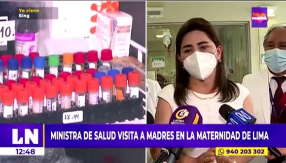 Rosa Gutiérrez, titular del Minsa, se refirió a las vacunas contra el dengue. (Foto: Latina)