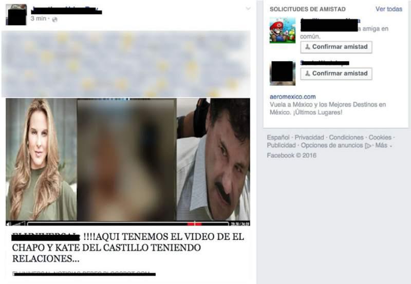 Nuevo virus en Facebook: video íntimo de Kate y "El Chapo" - 2