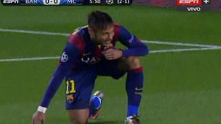 Neymar estrelló en el palo lo que pudo ser un golazo