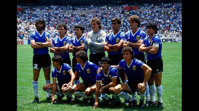 El once de Argentina que enfrentó a Inglaterra en México 86 - 1