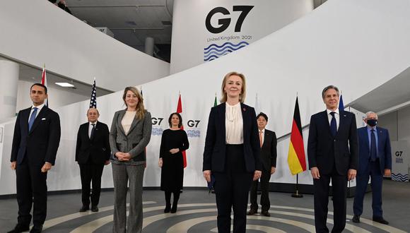 Reunión de ministros de relaciones exteriores de los países del G7 se reúnen en Liverpool. REUTERS