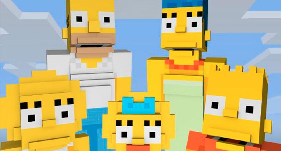La familia Simpson llega a Minecraft. (Foto: ComicBook)
