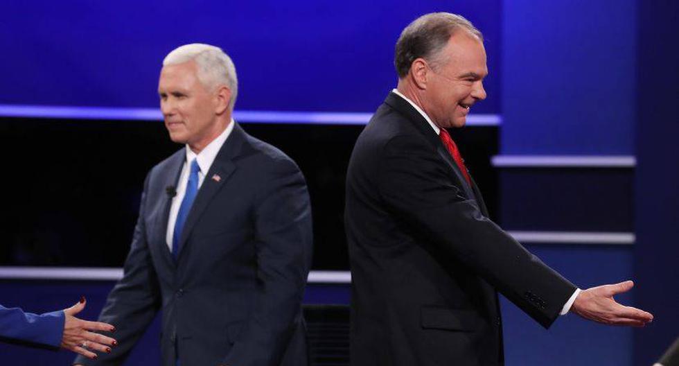 Pese a esta frase, Mike Pence (izquierda) se mostró menos agresivo que rival. (Foto: EFE)