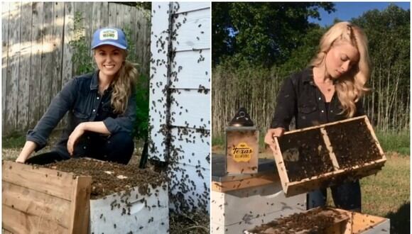 Erika Thompson tiene la misión de salvar a las abejas. Ella registra su trabajo y sorprende a millones en las redes sociales. (Foto: @texasbeeworks / TikTok)