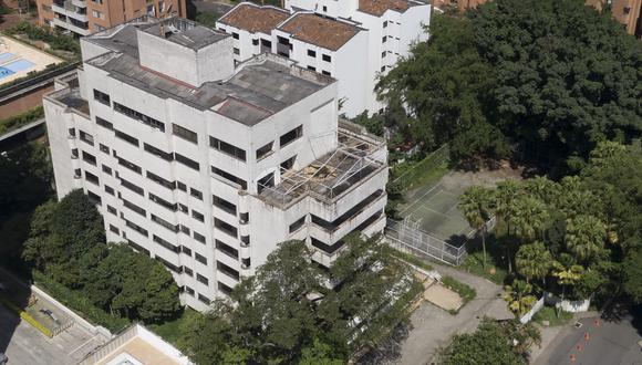 Así será el proceso de demolición del edificio de Pablo Escobar. Foto: Archivo de AFP