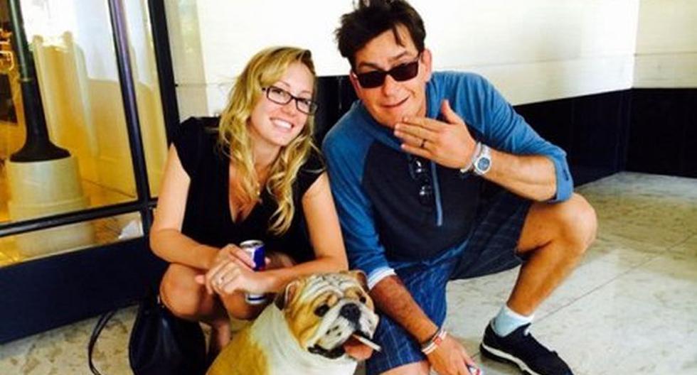 Charlie Sheen y Brett Rossi fueron pareja entre 2013 y 2014 (Charlie Sheen / Twitter)