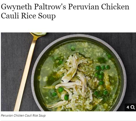 Gwyneth Paltrow comparte receta (Foto: Captura de pantalla)