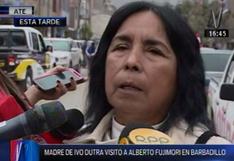 Fujimori: madre de Ivo Dutra visitó y llevó torta al exmandatario