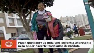 Buscan a padre de niña con leucemia para trasplante de médula