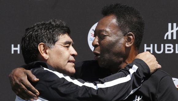 El conmovedor mensaje de Pelé a Maradona que recuerdan tras su muerte: Un día, en el cielo, jugaremos en el mismo equipo” | Foto: AFP