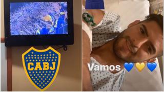 Zambrano vio el partido de Boca desde la clínica: así celebró el gol ‘xeneize’ y esto le pidieron los hinchas
