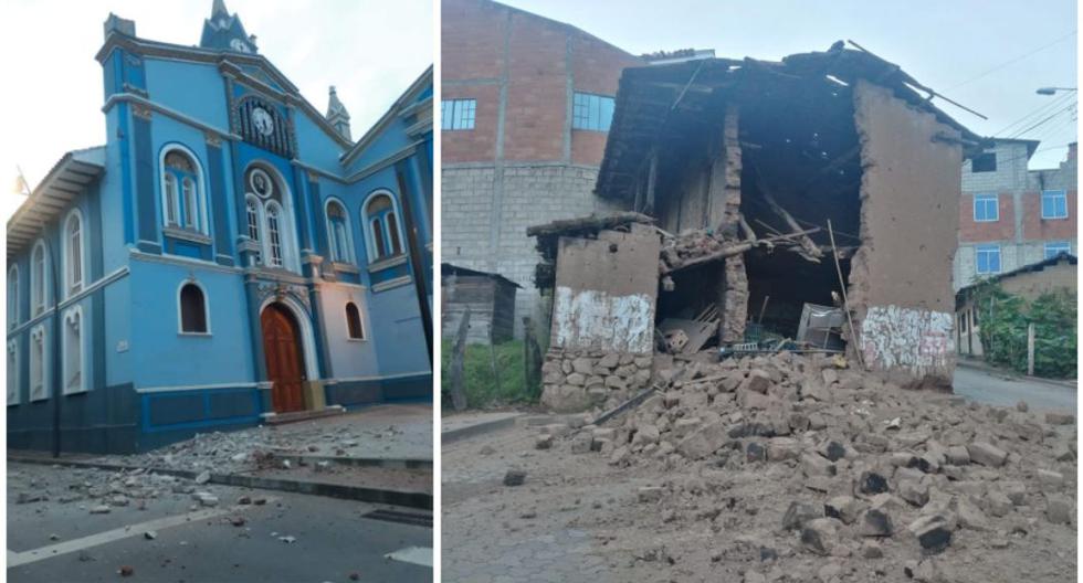 Loja, en Ecuador, sufrió daños a causa del terremoto magnitud 7.5 que tuvo como epicentro a Santa María de Nieva, en Amazonas. (Foto: Twitter @correapabloivan)