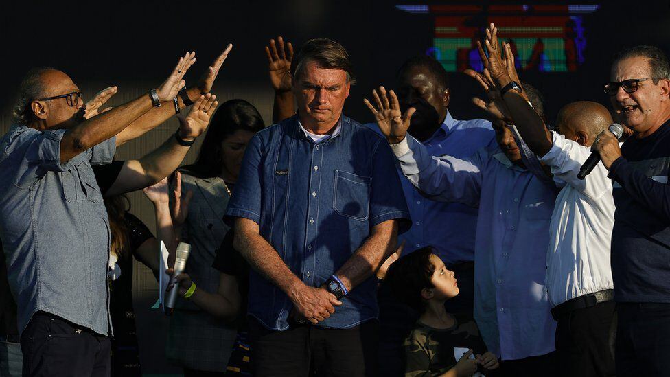 Jair Bolsonaro received broad support from evangelical churches.  (BUDDHA MENDES/GETTY IMAGES).