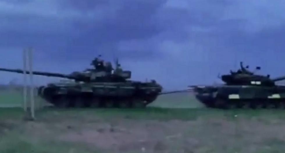 The moment when Ukrainian soldiers take away a Russian tank as a “trophy” |  VIDEO