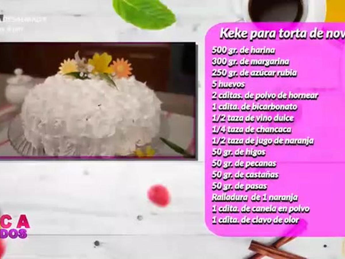 Receta fácil y económica de keke para torta de novia NNAV | AMTV | VIDEO |  RECETAS | MAG.