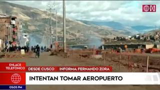 Cusco: manifestantes intentan tomar aeropuerto Velasco Astete | VIDEO