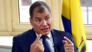Rafael Correa niega acusaciones de instigar un golpe de Estado contra Lenín Moreno