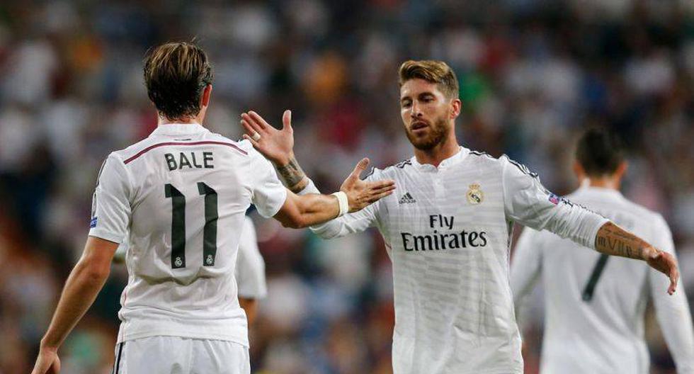 Bale celebra con Sergio Ramos. Buen triunfo de Real Madrid. (Foto: Realmadrid.com)