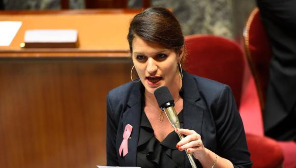 Marlène Schiappa, secretaria de Estado de la Igualdad entre hombres y mujeres en Francia. (AFP).