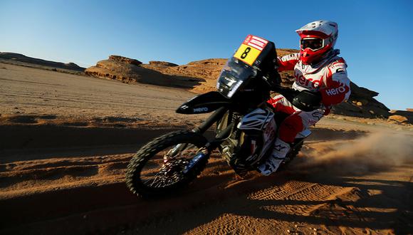Paulo Goncalves del Team Motosports Rally Hero durante la etapa 5 del rally Dakar. El piloto portugués falleció este domingo. (Foto: Reuters)