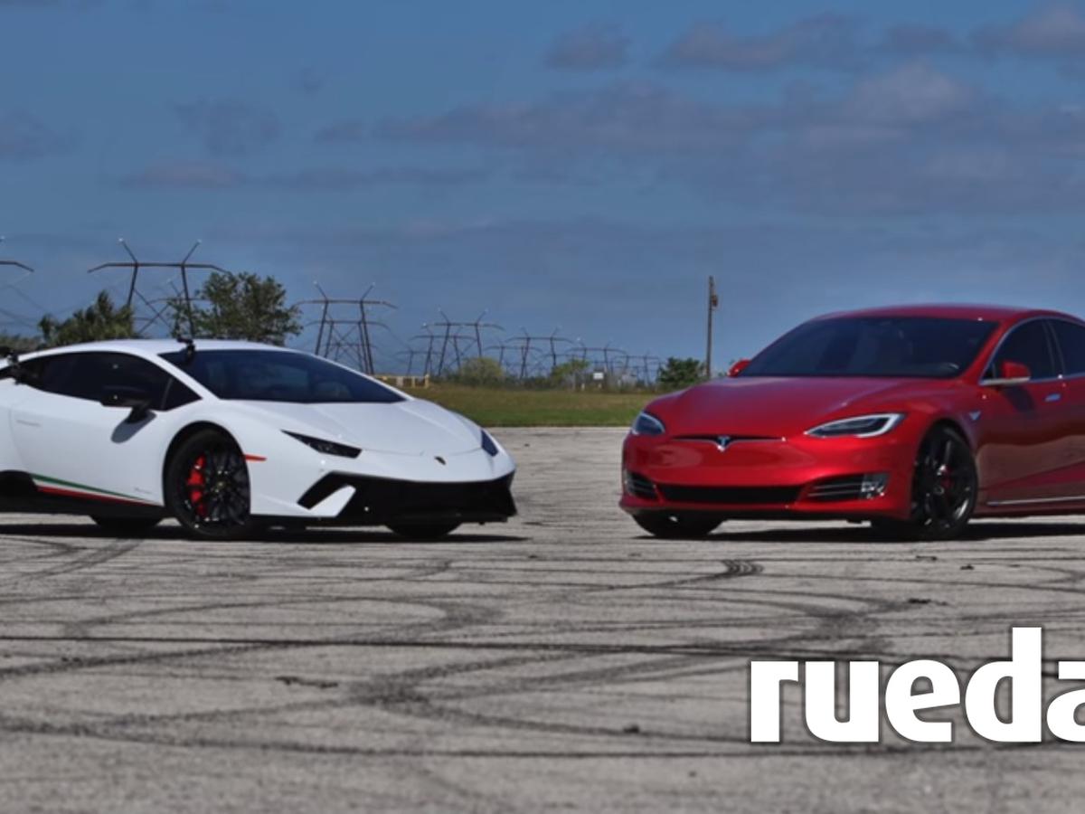 YouTube: Tesla Model S P100D se enfrenta al Lamborghini Huracán Performante  | VIDEO | RUEDAS-TUERCAS | EL COMERCIO PERÚ