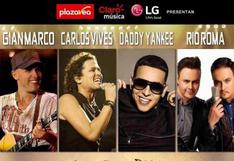 Carlos Vives, Gian Marco, Daddy Yankee y Río Roma en concierto