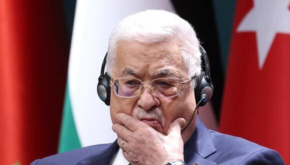 El líder palestino Mahmud Abás durante una reunión en Ankara, el 5 de marzo de 2024. (Foto de Adem ALTAN / AFP)