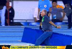 Deportivo Cali: DT lanzó camilla al campo de juego (VIDEO)