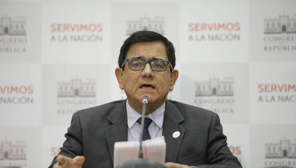 El presidente del Congreso, José Williams, encabezará conferencia de prensa por recientes gastos en adquisiciones de ese poder del Estado. (Foto: El Comercio)