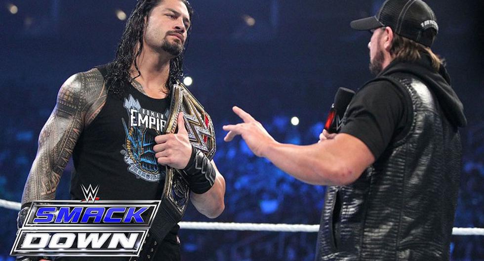 Roman Reigns abrió el telón y se encontró con AJ Styles | Foto: WWE