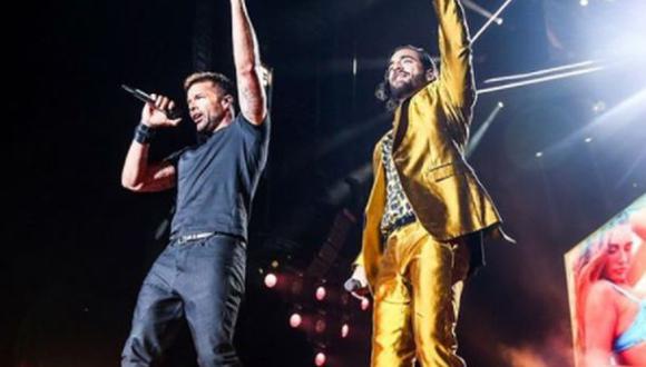 Maluma y Ricky Martin juntos en Los Ángeles. (Foto: Instagram)