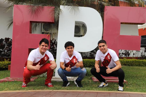 Los integrantes de la Eselección peruana son Enzo Paredes (24), Joseph Sotomayor (21) y Doménico Suárez (21). (Foto: FPF)