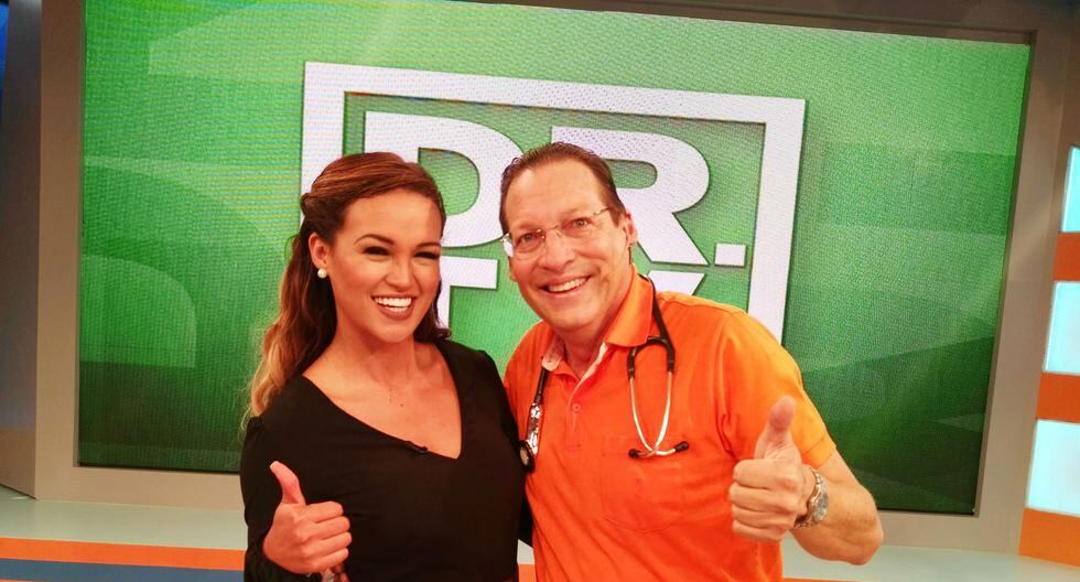 Angie Arizaga estuvo presente en el set de DR. TV con Tomás Borda. (Foto: Difusión)