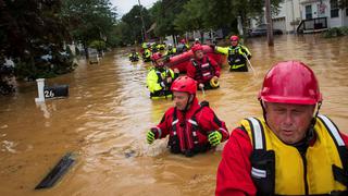 Las imágenes de las inundaciones y caída de árboles en Nueva Jersey y Connecticut por la tormenta Henri